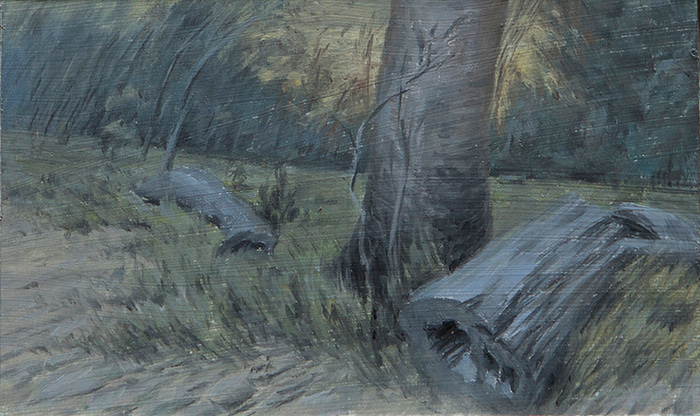Oil Sketch for Fallen Timber by Scott  Breton | Lethbridge Gallery